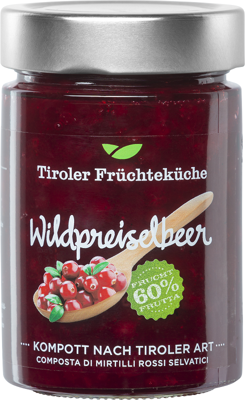 Neues Etikett für die besten Wildpreiselbeeren Neues Etikett für die besten Wildpreiselbeeren